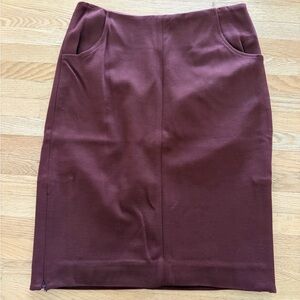 CAbi Rich Brown Pencil Skirt